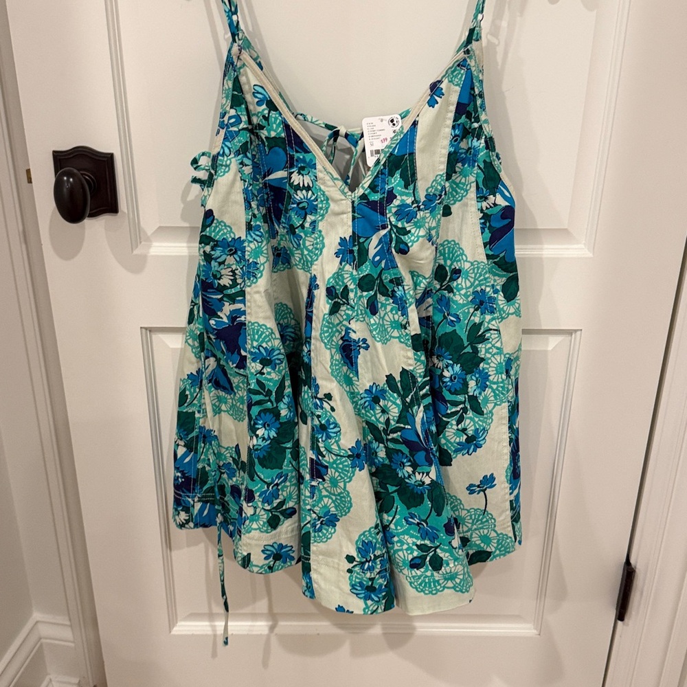 NWT Free People Zenni Printed Romper - Picture 2 of 2